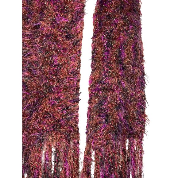 Three scarf set 1 maroon stretch soft knit 2 marbled black white gray 3 white - Picture 4 of 15